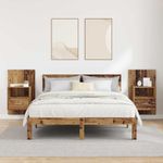 Casa si Gradina - Mobilier - Comode si corpuri - Noptiere - Noptiera 2 pcs Lemn vechi 48.5 x 32.5 x 80 cm Lemn compozit - Infinity.ro