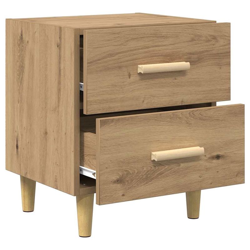 Casa si Gradina - Mobilier - Comode si corpuri - Noptiere - Noptiera cu sertar 2 pcs stejar artizanal 40 x 35 x 47.5 cm - Infinity.ro