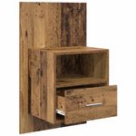 Casa si Gradina - Mobilier - Comode si corpuri - Noptiere - Noptiera 2 pcs Lemn vechi 48.5 x 32.5 x 80 cm Lemn compozit - Infinity.ro