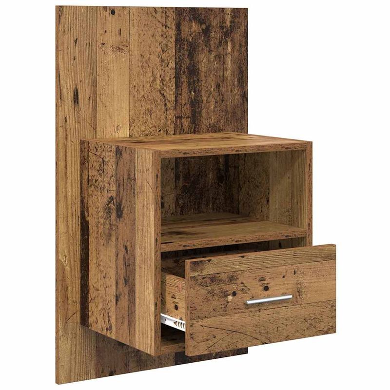 Casa si Gradina - Mobilier - Comode si corpuri - Noptiere - Noptiera 2 pcs Lemn vechi 48.5 x 32.5 x 80 cm Lemn compozit - Infinity.ro