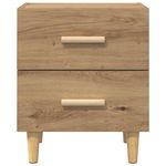 Casa si Gradina - Mobilier - Comode si corpuri - Noptiere - Noptiera cu sertar 2 pcs stejar artizanal 40 x 35 x 47.5 cm - Infinity.ro