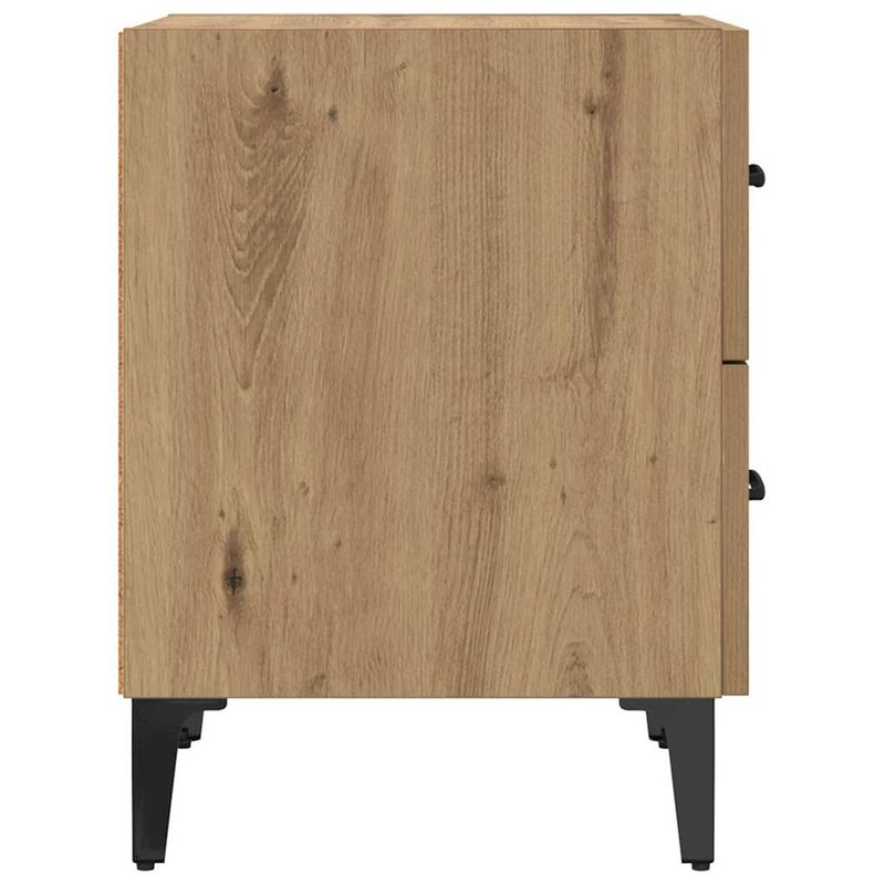 Casa si Gradina - Mobilier - Comode si corpuri - Noptiere - Noptiera stejar artizanal 40 x 35 x 47.5 cm Lemn compozit - Infinity.ro