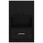 Casa si Gradina - Mobilier - Comode si corpuri - Noptiere - Noptiera cu sertar 2 pcs Stejar negru 48.5 x 32.5 x 80 cm - Infinity.ro
