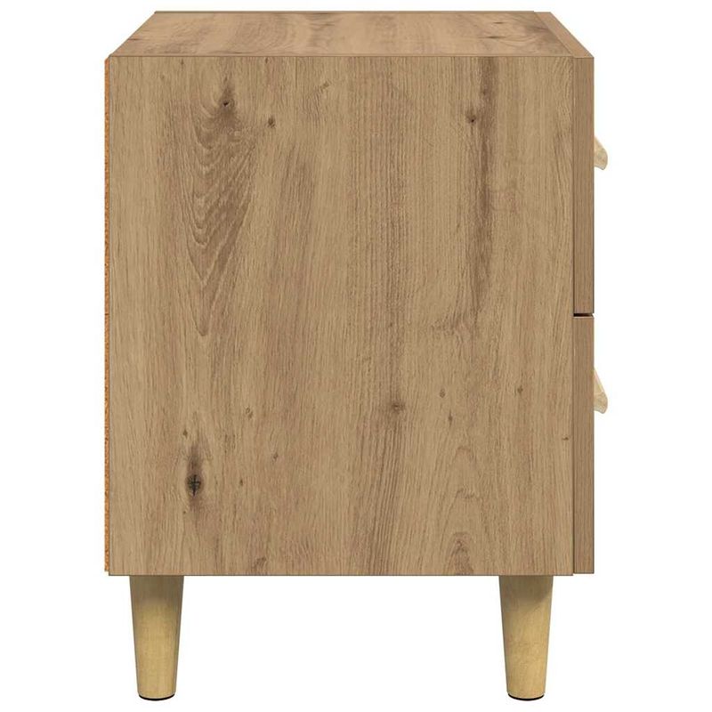 Casa si Gradina - Mobilier - Comode si corpuri - Noptiere - Noptiera cu sertar 2 pcs stejar artizanal 40 x 35 x 47.5 cm - Infinity.ro