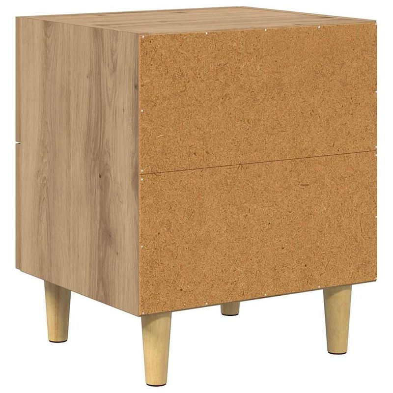 Casa si Gradina - Mobilier - Comode si corpuri - Noptiere - Noptiera cu sertar 2 pcs stejar artizanal 40 x 35 x 47.5 cm - Infinity.ro