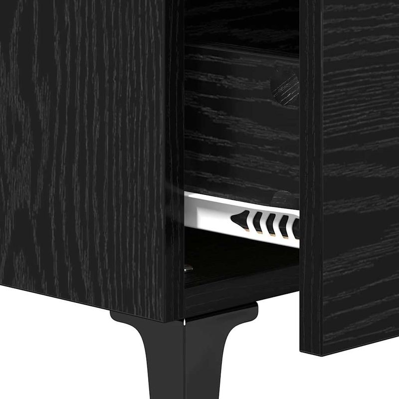 Casa si Gradina - Mobilier - Comode si corpuri - Noptiere - Noptiera Stejar negru 40 x 35 x 47.5 cm Lemn compozit - Infinity.ro