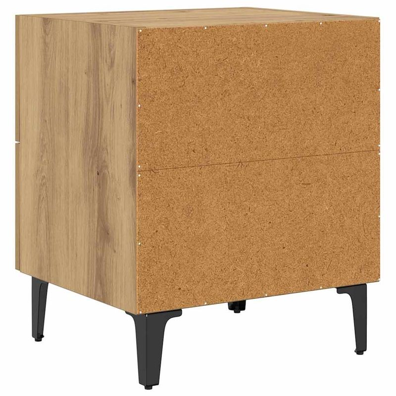 Casa si Gradina - Mobilier - Comode si corpuri - Noptiere - Noptiera stejar artizanal 40 x 35 x 47.5 cm Lemn compozit - Infinity.ro