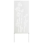 Casa si Gradina - Gradina si terasa - Decoratiuni exterior - Ornamente gradina - Panou decorativ pentru gradina Floral Alb 50 x 140 cm - Infinity.ro