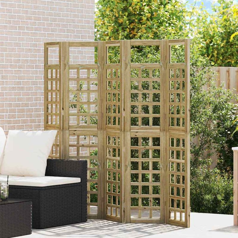 Casa si Gradina - Decoratiuni - Pereti despartitori si paravane - Panou decorativ pentru exterior 5 pcs Maro 200 x 180 cm - Infinity.ro