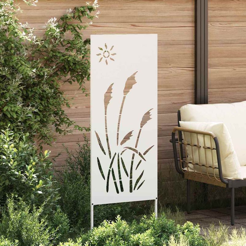 Casa si Gradina - Gradina si terasa - Decoratiuni exterior - Ornamente gradina - Panou decorativ pentru gradina Traforaj Alb 50 x 140 cm - Infinity.ro
