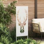 Casa si Gradina - Gradina si terasa - Decoratiuni exterior - Ornamente gradina - Panou decorativ pentru gradina Animal Print Alb 50 x 140 cm - Infinity.ro