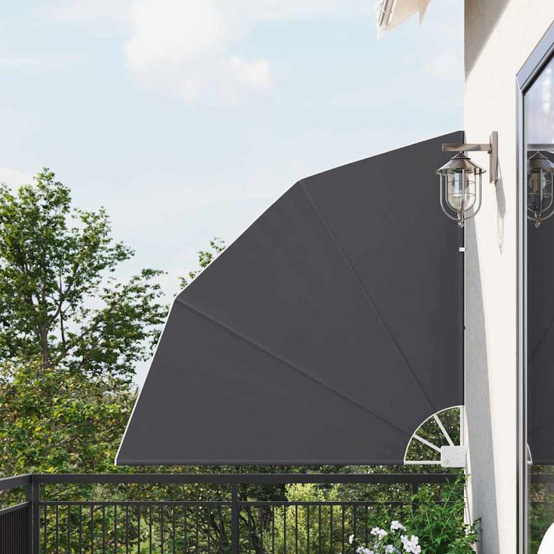 Casa si Gradina - Gradina si terasa - Umbrele si pavilioane - Umbrele - Panou de intimitate pentru balcon Negru 140 x 140 cm tesatura - Infinity.ro