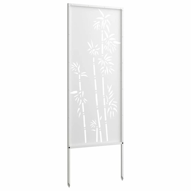 Casa si Gradina - Gradina si terasa - Decoratiuni exterior - Ornamente gradina - Panou decorativ pentru gradina Floral Alb 50 x 140 cm - Infinity.ro