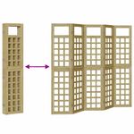 Casa si Gradina - Decoratiuni - Pereti despartitori si paravane - Panou decorativ pentru exterior 5 pcs Maro 200 x 180 cm - Infinity.ro