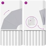 Casa si Gradina - Gradina si terasa - Umbrele si pavilioane - Umbrele - Panou de intimitate pentru balcon Gri 115 x 115 cm tesatura - Infinity.ro