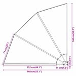 Casa si Gradina - Gradina si terasa - Umbrele si pavilioane - Umbrele - Panou de intimitate pentru balcon Negru 140 x 140 cm tesatura - Infinity.ro