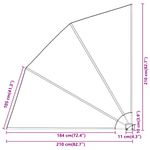 Casa si Gradina - Gradina si terasa - Umbrele si pavilioane - Umbrele - Panou de intimitate pentru balcon Verde inchis 210 x 210 cm - Infinity.ro