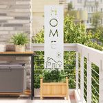 Casa si Gradina - Gradina si terasa - Decoratiuni exterior - Ornamente gradina - Panou decorativ pentru gradina Traforaj Alb 32 x 140 cm - Infinity.ro