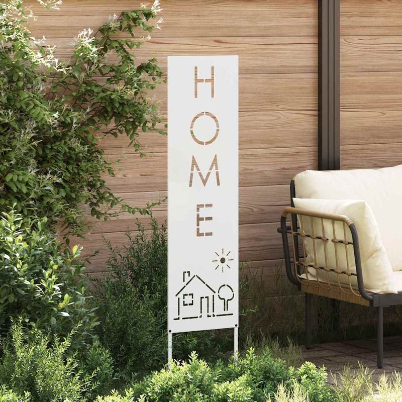 Casa si Gradina - Gradina si terasa - Decoratiuni exterior - Ornamente gradina - Panou decorativ pentru gradina Traforaj Alb 32 x 140 cm - Infinity.ro