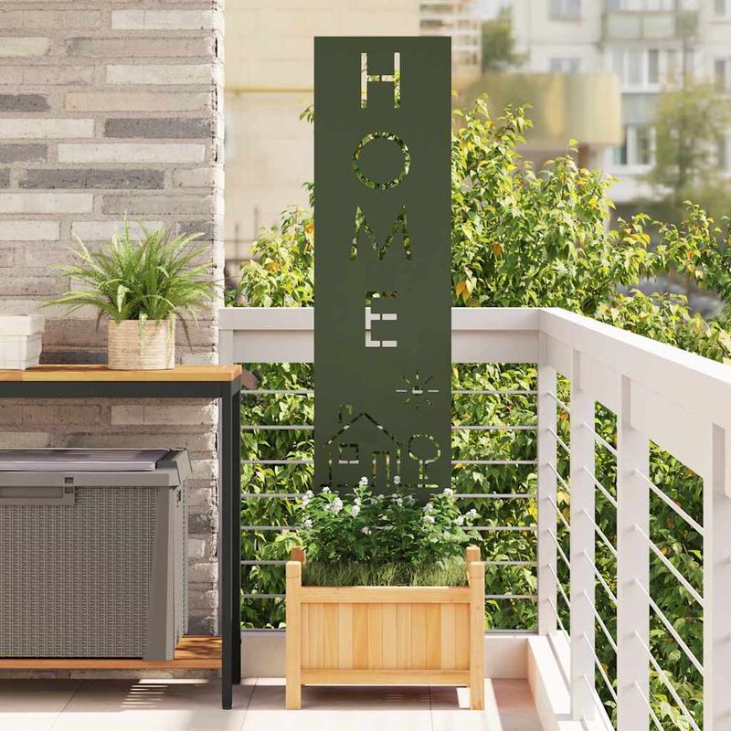 Casa si Gradina - Gradina si terasa - Decoratiuni exterior - Ornamente gradina - Panou decorativ pentru gradina Olivengrønn 32 x 140 cm - Infinity.ro