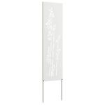 Casa si Gradina - Gradina si terasa - Decoratiuni exterior - Ornamente gradina - Panou decorativ pentru gradina Floral Alb 32 x 140 cm - Infinity.ro