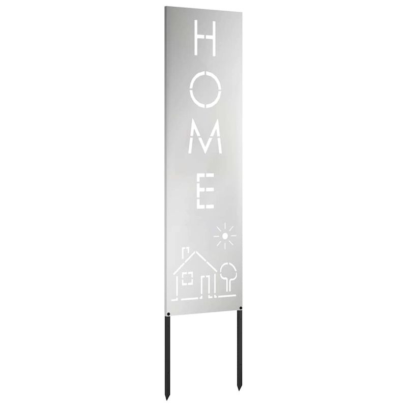 Casa si Gradina - Gradina si terasa - Decoratiuni exterior - Ornamente gradina - Panou decorativ pentru gradina Argintiu 32 x 140 cm - Infinity.ro