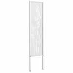 Casa si Gradina - Gradina si terasa - Decoratiuni exterior - Ornamente gradina - Panou decorativ pentru gradina Floral Alb 32 x 140 cm - Infinity.ro