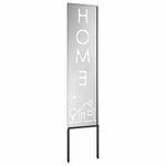 Casa si Gradina - Gradina si terasa - Decoratiuni exterior - Ornamente gradina - Panou decorativ pentru gradina Argintiu 32 x 140 cm - Infinity.ro