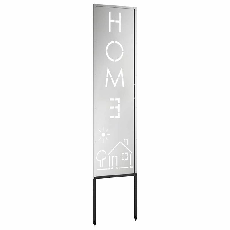 Casa si Gradina - Gradina si terasa - Decoratiuni exterior - Ornamente gradina - Panou decorativ pentru gradina Argintiu 32 x 140 cm - Infinity.ro