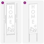 Casa si Gradina - Gradina si terasa - Decoratiuni exterior - Ornamente gradina - Panou decorativ pentru gradina Traforaj Alb 32 x 140 cm - Infinity.ro