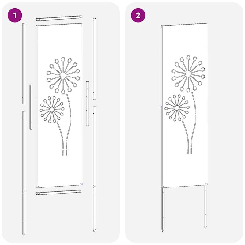 Casa si Gradina - Gradina si terasa - Decoratiuni exterior - Ornamente gradina - Panou decorativ pentru gradina Antracit 32 x 140 cm - Infinity.ro