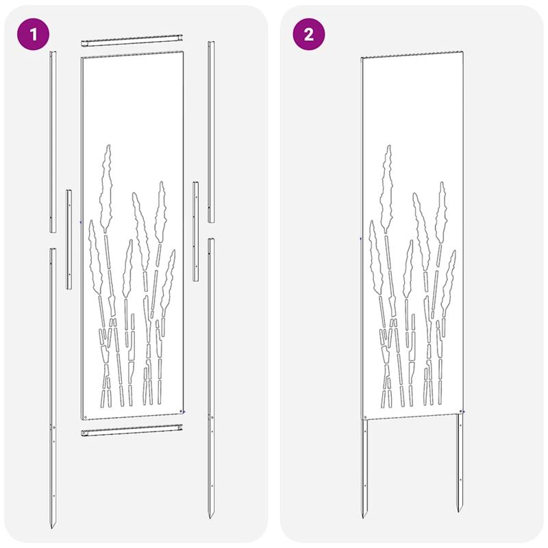 Casa si Gradina - Gradina si terasa - Decoratiuni exterior - Ornamente gradina - Panou decorativ pentru gradina Olivengrønn 32 x 140 cm - Infinity.ro