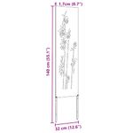 Casa si Gradina - Gradina si terasa - Decoratiuni exterior - Ornamente gradina - Panou decorativ pentru gradina Floral Alb 32 x 140 cm - Infinity.ro