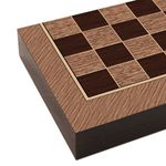 Sport si Outdoor - Alte sporturi - Sah si table - Cutie de table, MDF, rezistenta la zgarieturi, inchidere magnetica, 25 x 49 x 6 cm, maro/bej - Infinity.ro