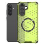 Laptop, Telefoane si Tablete - Telefoane mobile si accesorii - Accesorii Telefoane - Huse telefoane - Husa compatibil cu Samsung Galaxy A35 cu protectie spate si margini anti-soc; Verde – Model Fagure - Infinity.ro