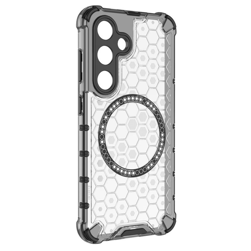 Laptop, Telefoane si Tablete - Telefoane mobile si accesorii - Accesorii Telefoane - Huse telefoane - Husa compatibil cu Samsung Galaxy S24 cu protectie spate si margini anti-soc; Transparent – Model Fagure - Infinity.ro