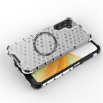 Laptop, Telefoane si Tablete - Telefoane mobile si accesorii - Accesorii Telefoane - Huse telefoane - Husa compatibil cu Samsung Galaxy A16 cu protectie spate si margini anti-soc; Fumuriu – Model Fagure - Infinity.ro
