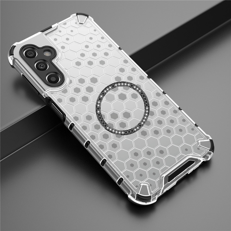 Laptop, Telefoane si Tablete - Telefoane mobile si accesorii - Accesorii Telefoane - Huse telefoane - Husa compatibil cu Samsung Galaxy A16 cu protectie spate si margini anti-soc; Transparent – Model Fagure - Infinity.ro