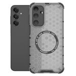 Laptop, Telefoane si Tablete - Telefoane mobile si accesorii - Accesorii Telefoane - Huse telefoane - Husa compatibil cu Samsung Galaxy A14 cu protectie spate si margini anti-soc; Fumuriu – Model Fagure - Infinity.ro