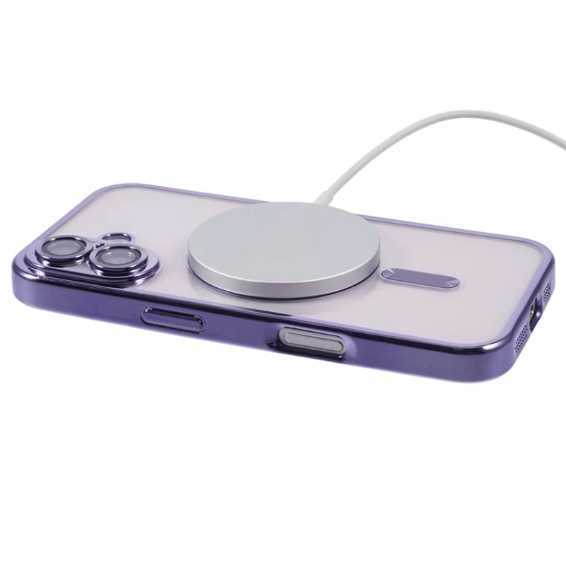 Laptop, Telefoane si Tablete - Telefoane mobile si accesorii - Accesorii Telefoane - Huse telefoane - Husa compatibila cu Samsung Galaxy A07, protectie pentru camera, Tehnologie MagSafe, rezistenta la socuri, contur Mov - Infinity.ro