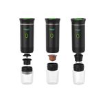 Electronice si Electrocasnice - Electrocasnice bucatarie - Preparare bauturi - Espressoare - Espresso To Go Lifenaxx LX-060, 72W, 7500 mAh, USB-C, capacitate vas/apa 120ml/60ml, Negru - Infinity.ro