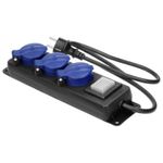 Casa si Gradina - Electrice - Accesorii electrice - Prelungitoare, triple, fise - Prelungitor ORNO 5 gniazd 2P+Z, 5m, IP44, 3680W, cu intrerupator, cablu H05RR-F 3x1,5mm2 - Infinity.ro