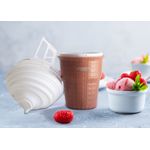 Electronice si Electrocasnice - Electrocasnice bucatarie - Aparate de gatit & desert - Aparate de preparat desert - Mini aparat de facut inghetata Lifenaxx LX-059, 330ml, USB-C, 8W, Alb/Maro - Infinity.ro