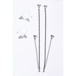 Fashion, accesorii si bijuterii - Femei - Lenjerie si pijamale femei - Lenjerie intima femei - Set bretele reglabile sutien cu un rand de strasuri negre si bretele reglabile sutien invizibile cu snur transparent - Infinity.ro