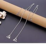 Fashion, accesorii si bijuterii - Femei - Lenjerie si pijamale femei - Lenjerie intima femei - Set bretele reglabile cu un rand de strasuri argintii si bretele reglabile invizibile cu snur transparent - Infinity.ro