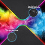 PC, gaming si accesorii - Periferice PC - Mousepad - MousePad XXL gaming cu iluminare RGB LUVLU™, 11 moduri, suprafata rezistenta la stropire, anti-alunecare, 800x300x4mm - Infinity.ro