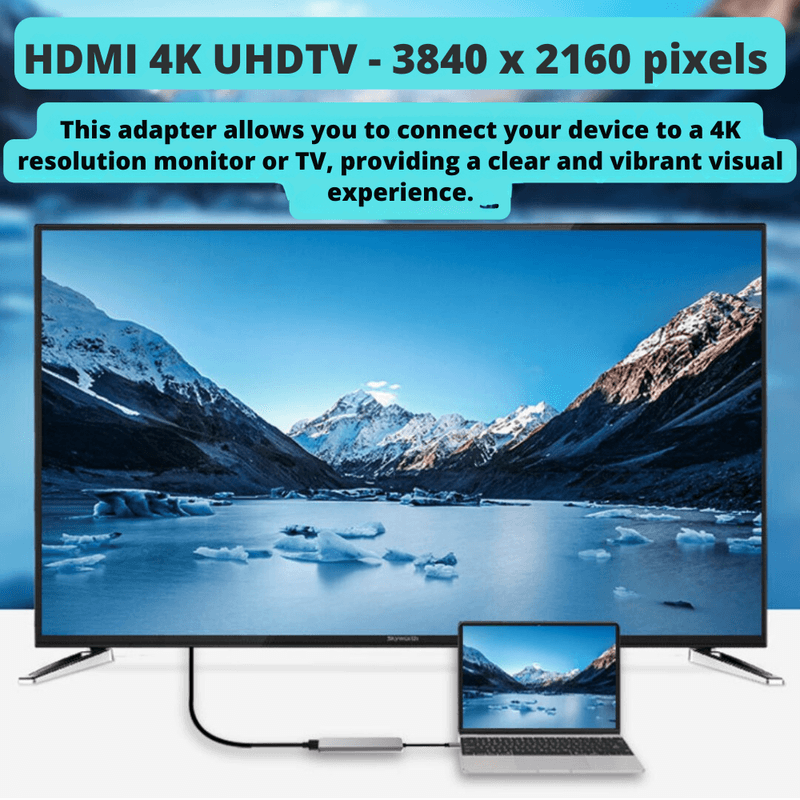 PC, gaming si accesorii - Retelistica - Hub-uri - HUB USB C 7-in-1 LUVLU™, USB C la HDMI 4K@30Hz, PD 100W, 2 USB 3.0, 1 USB-C Data, SD/TF Card Reader, - Infinity.ro