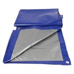 Casa si Gradina - Gradina si terasa - Umbrele si pavilioane - Pavilioane - Prelata impermeabila, 3x4m, densitate 140g/mﾲ, inele de prindere, albastru/gri - Infinity.ro