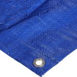 Casa si Gradina - Gradina si terasa - Umbrele si pavilioane - Pavilioane - Prelata impermeabila universala, 2x2 m, densitate 80g/mﾲ, inele de prindere metalice, culoare albastra - Infinity.ro