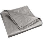 Casa si Gradina - Gradina si terasa - Umbrele si pavilioane - Pavilioane - Prelata impermeabila universala, 6x8 m, densitate 100g/mﾲ, inele de prindere metalice, culoare argintie - Infinity.ro